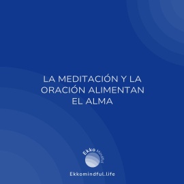 La meditación y la oración alimentan el alma - https://ekkomindful.lat/article/10/la-meditacion-y-la-oracion-alimentan-el-alma