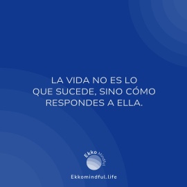 La vida no es lo que sucede, sino cómo respondes a ella. - https://ekkomindful.lat/article/99/la-vida-no-es-lo-que-sucede-sino-como-respondes-a-ella